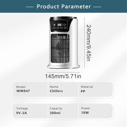 Climatiseurs portables avec mini unité de refroidissement compacte et silencieuse - 8