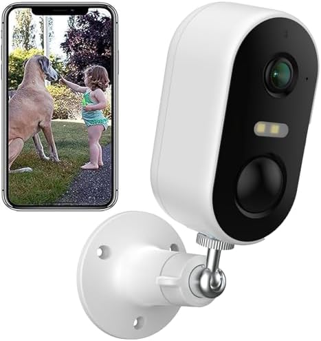 ARENTI Cámara de vigilancia Exterior 100% inalámbrica, alimentada...