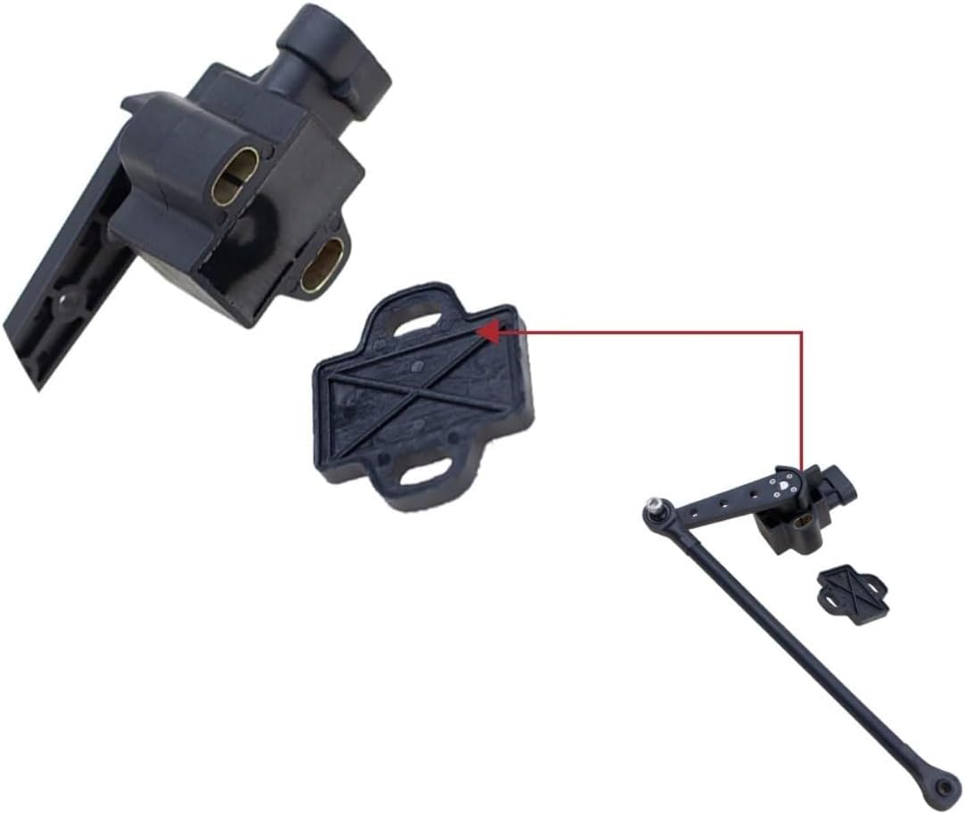 Rear Air Suspension Sensor, for VW for Tiguan 2011 2012 2013 2014 2015 2016 2017 Car Air Suspension Ride Height Level Leveling Sensor Arm AAROT120 VR-HAS03