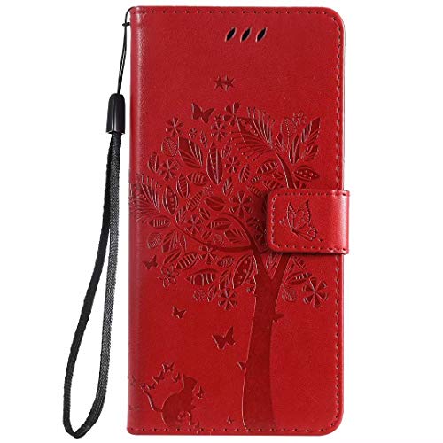 HUANGTAOLI Carcasa Cartera de Tapa Funda para Huawei Nova 5T (YAL-L21, 6.26')