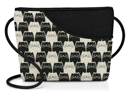 Image of Danny K. Women's Tapestry Zipper Purse Crossbody Handbag, Adjustable Cord, Handmade in USA