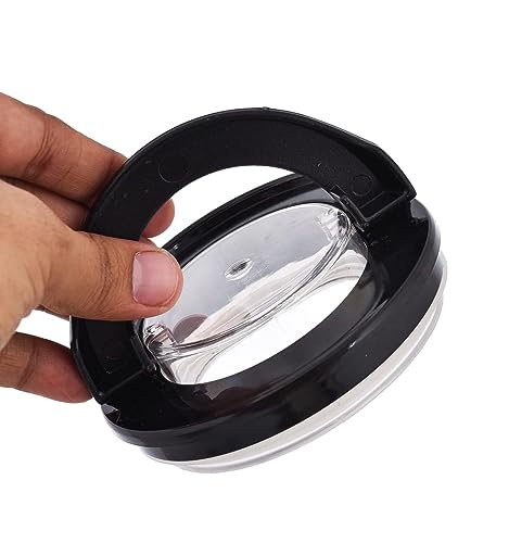 Image of Steel Container Jar - 2 Pcs Stainless Steel Food Item Box, Airtight Transparent Lid Storage Box for Kitchen, Spices, Grains, Snacks, Sugar, Tea, Pulses, Spices, Cereals(2pcs Set, 600ml)