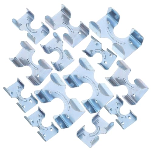 DIKACA 16pezzi Morsetti per Funi Metalliche Doppia Estremità Clip in Ferro per Cavi Pesanti Adatte Cavi Intrecciati o Intrecciati per Uso Marino e Industriale