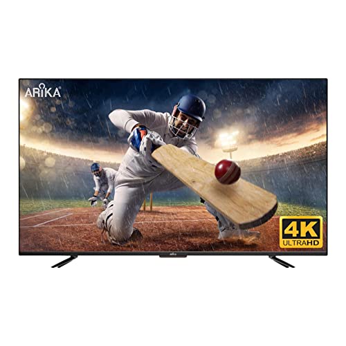 ARIKA 140 cms (55 Inches) Bezelless 4K Smart Android V X-Series Ultra HD LED TV AR5521SFL (Black)