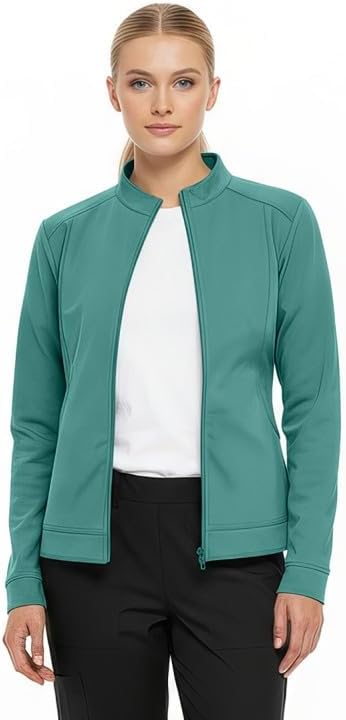 Natural Uniforms Women's Ultra Soft Stretch Zip Up Scrub Jacket (5200) - Image 4