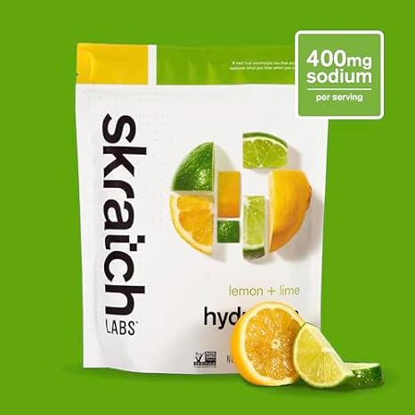 Skratch Labs Hydration Bundle | Lemon Lime Sports Hydration and High Carb Drink Mix | Electrolyte Replacement Powder | Keto Friendly, Non-GMO