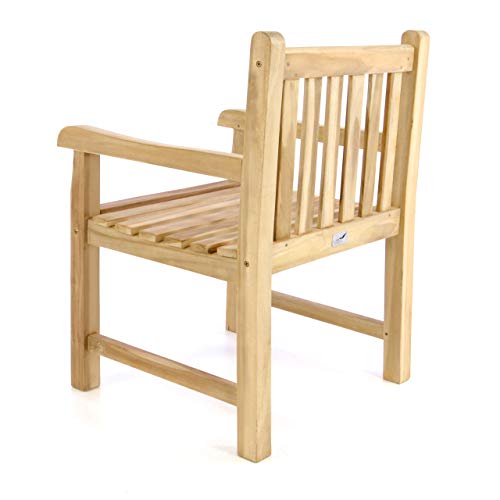 Divero Divero Gartenstuhl USEDOM aus Teak Holz, unbehandelt - Farbe: Natur-Braun Divero Divero Gartenstuhl USEDOM aus Teak Holz, unbehandelt - Farbe: Natur-Braun