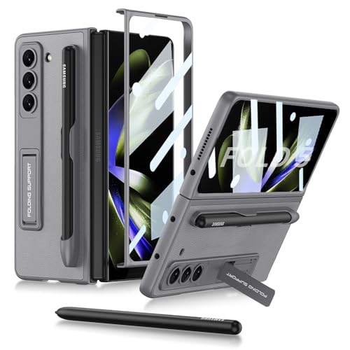 Coque Samsung Galaxy Z Fold 5 antichoc étui rigide mat avec stylo slot
