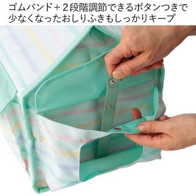 Amazon たまひよｓｈｏｐ おむつストッカー ベビー用品収納 お世話グッズ収納ケース クレヨンボーダー おむつストッカー ベビー マタニティ 通販