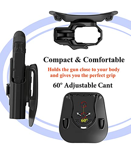 Rabray M&P Shield Ez Holster Fit S&W M&P 9Mm 380 Shield Ez, Smith & Wesson Performance Center M&P Shield Ez 9Mm 380, Open Carry Owb Paddle Holster thumb #3