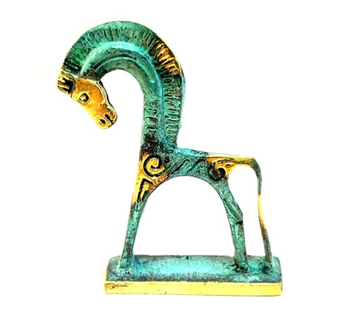 Iconsgr Ancient Greek Bronze Museum Statue Replica of Horse from Geometric Era (127)