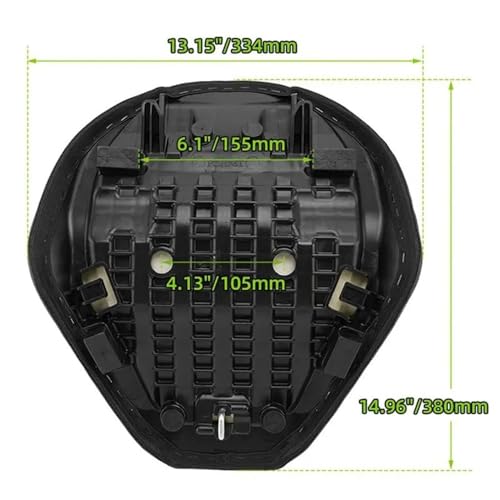 Asiento delantero para conductor absorbe impactos Rebel CMX1100 individual impermeable 6