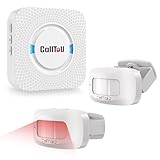CallToU Wireless Motion Sensor Alarm Indoor Motion Detector Alarm, Bed Alarms for Elderly Dementia Patients, Motion Sensor Door Chime with 500 FT Range, 5 Adjustable Volume 2 Sensor + 1 Receiver
