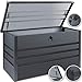Produktbild Kesser® Metall Auflagenbox 360L abschließbar 2 Schlüsseln Gasdruckfeder Metallaufbewahrungsbox Kissenbox Gartentruhe Gartenbox Gerätebox Garten Aufbewahrungsbox, Anthrazit