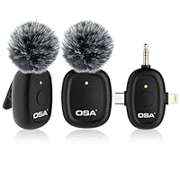 OSA Mini Wireless Lavalier Mikrofon für Kamera und Computer, Arbeitszeit bis zu 9 Stunden, mit abgestufter Rauschunterdrückung, geeignet für Tiktok