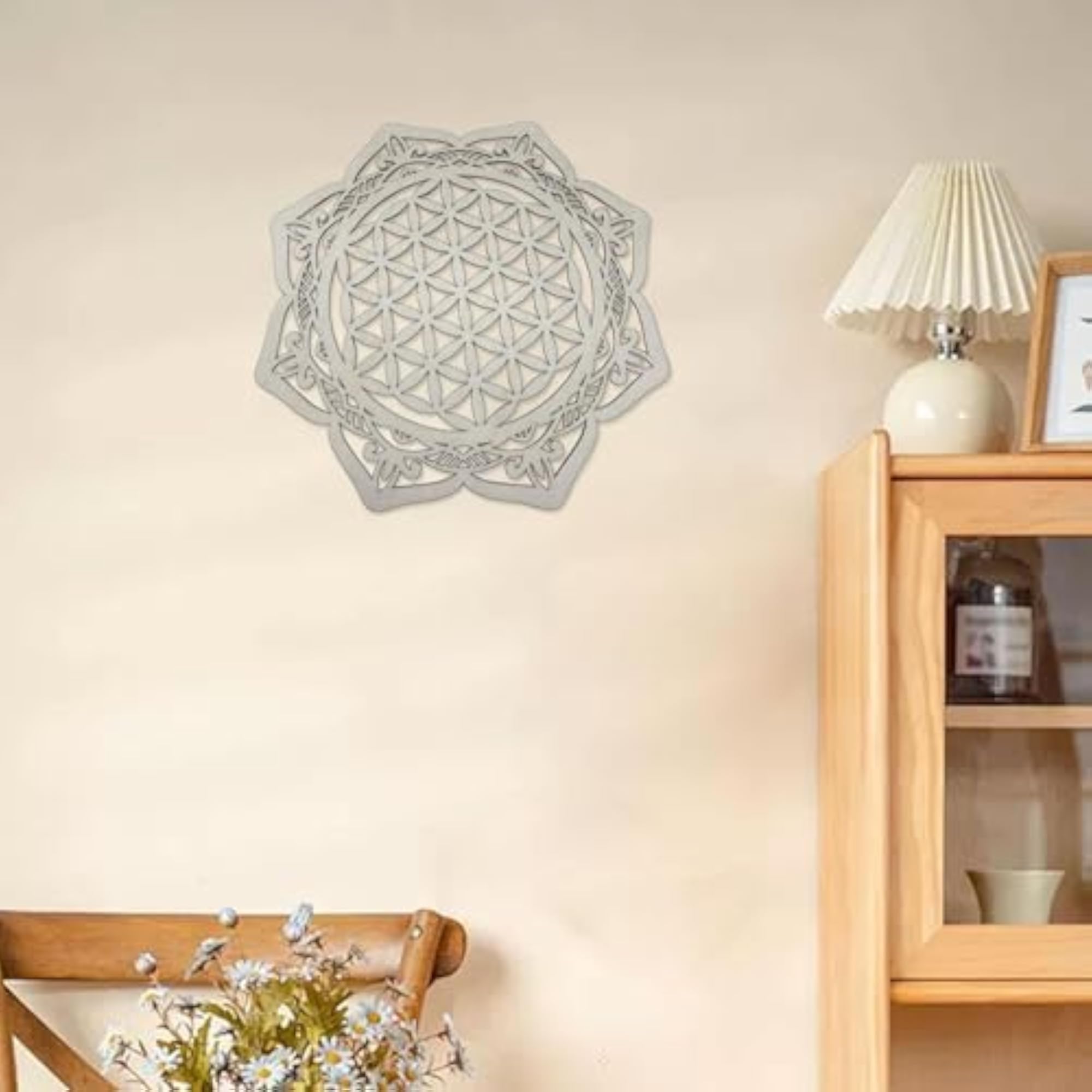 Geometry Wood Wall Art Boho Abstract Ornament