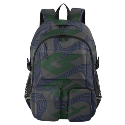 Mochilas de viaje con diseño abstracto para portátiles de 17.5 pulgadas y equipaje de trabajo