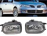Compatible For Nissan Almera Sunny 2000 2001 2002 2003 2004 Car Front Bumper Fog Light Driving Lamp Headlight Signal Lamp Foglamp Assembly(Right)