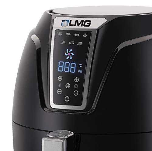 Heißluftfritteuse Premium 3.2L - Airfryer Mit Touch-Bedienfeld, Neueste Technik, 100% knusprig mit Heißluft ohne Fett - Backen, Frittieren, Grillen, Rösten - Spülmaschinenfest - Extrem leise Anwendung 6