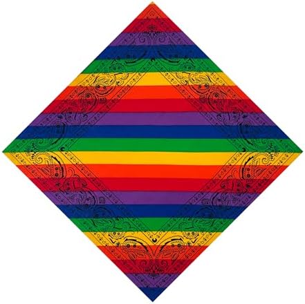 HankieWorld Unisex Bandanas Single Pack Super Soft Cotton 22 inch Cowboy Large Handkerchief with Nice Package