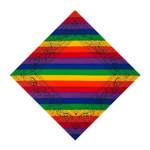 HankieWorld Unisex Bandanas Single Pack Super Soft Cotton 22 inch Cowboy Large Handkerchief with Nice Package