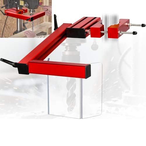 TOPOWN Adjustable Safety Drill Press Guard Shield Fits 2.0-4.0 Inches Column Diameter, Accessories for Drilling Press Guard Shield for Drill Press Protective Guard Shield, Drill Machine Guard Shield