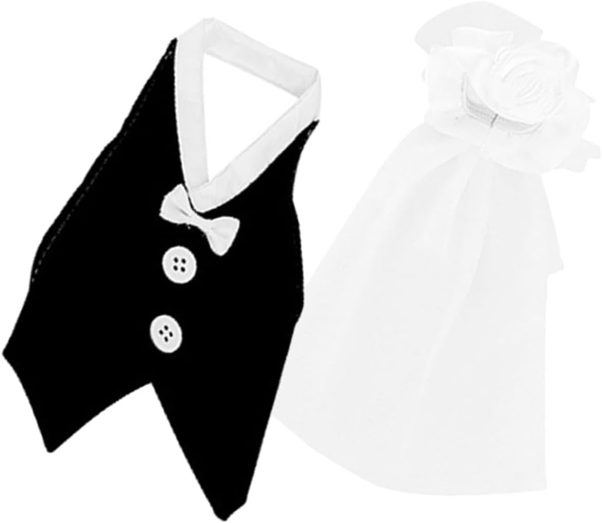 Wedding Wine Bottle Cover Cloth Bridal Veil Decor for Party