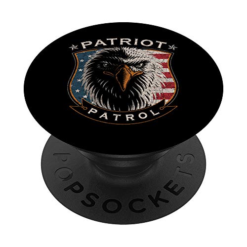 Patriot Patrol USA Law Enforcement Support Patriotic Gear PopSockets Swappable PopGrip