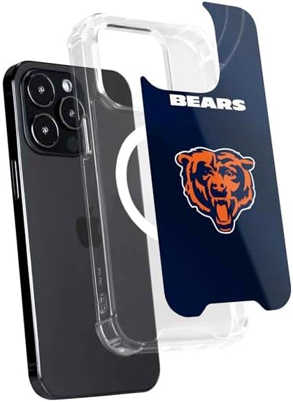 Skinit Phone Case Compatible with MagSafe iPhone 15 Pro - Officially Licensed NFL Chicago Bears Team Jersey Design