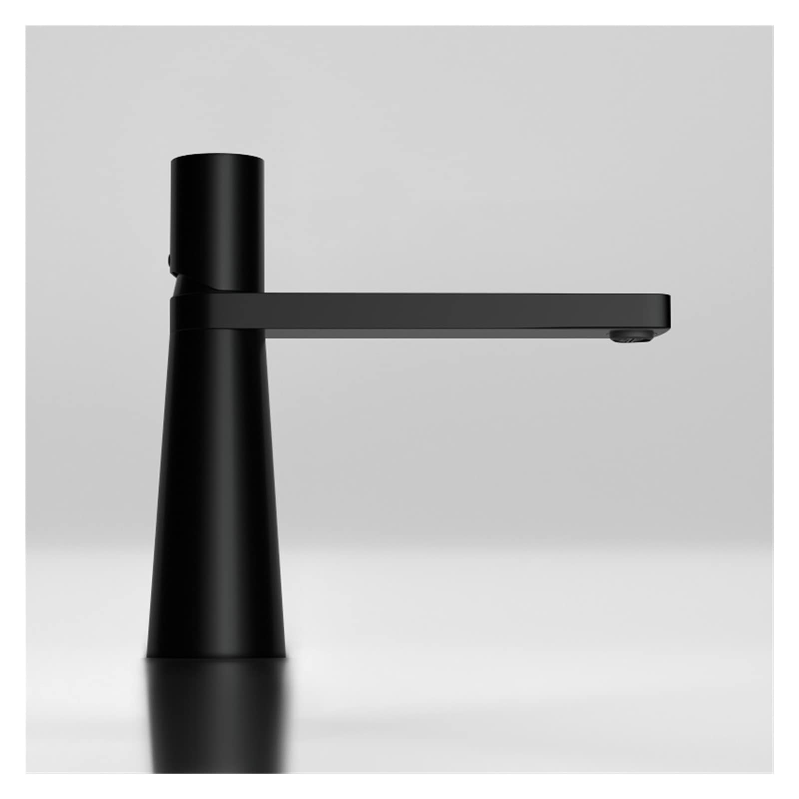 Robinet d'évier noir mat mitigeur salle de bain laiton eau chaude froide courte