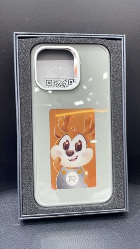 Image of E-Ink Phone Case, 2025 New Smart NFC Transmission Case, Smart Photo Rear Projection DIY Case, Personalize Your Phone Anytime Anywhere (Phone 14 pro) (Gray)