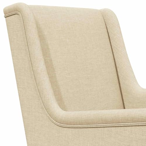 Fauteuil design crème avec assise douce et durable style chic