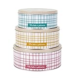 Marque : Paris Prix Paris Prix Lot de 3 Boîtes à Biscuits Mamie Lily 22cm Multicolore