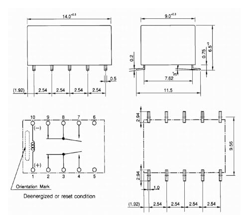 Evita sobrecalentamientos con el relé AS5W-K TQ2-5V de 10 pines para control de baja potencia 2