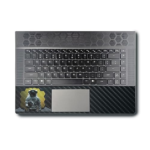 Image of MightySkins Carbon Fiber Skin Compatible with Alienware X16 R1 (2023) Full Wrap Kit - World in Your Hand | Protective, Durable Textured Carbon Fiber Finish | Easy to Apply | Made in The USA