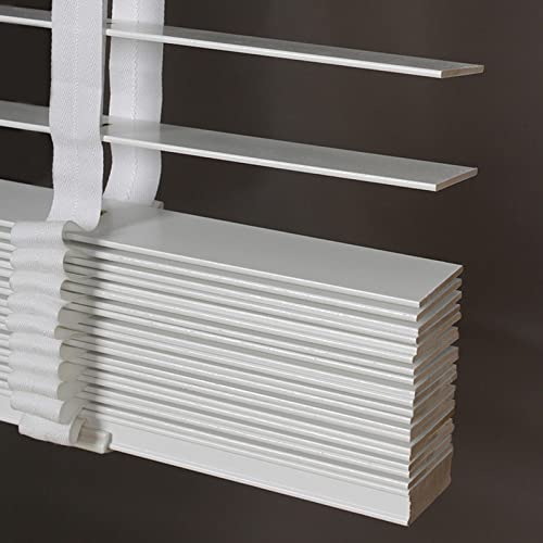 Jolan Blinds Window, Venetian Blinds Wooden White, 50mm...