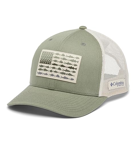 Columbia Unisex PFG Fischflagge Mesh Snap Back Cypress/Fossil, Einheitsgröße