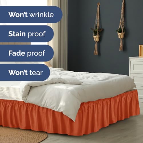 Cache-sommier élastique réglable pour grand lit pour masquer les dessous de lit - 6