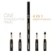 Double-Ended Professional Foundation &Contour Makeup Blending Brush | Soft Bristles Highlighting makeup brush |Travel makeup brush | Eco-Friendly & Cruelty-free| Powder setting brush
