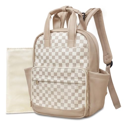 miss fong Checkered Diaper Bag Backpack