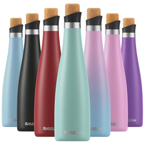 SASEUM Wine Bottle, 24 oz Insulated Stainless...