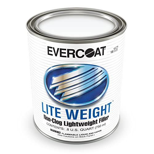 Evercoat Lite Weight Body Filler - Clog-Free Body Filler for Aluminum Fiberglass & More - 25.36 Fl Oz