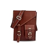 Asgard Accessories Crossbody Leather Bag, Brown, Versatile Wear as Shoulder Bag or Purse