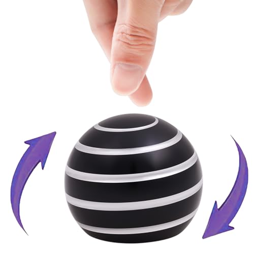 Desk-Toys for Fidget Kinetic-Cool-Gadgets: Cool-Stuff for Kid Children Teen Adult, Optical-Illusion Toy for Office School Home Women Men Christmas Stress-Relief-Gifts 180 Seconds Spinning