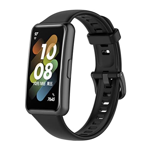 Pulseiras de relógio de TPU compatíveis com Honor Band 7 Huawei Band 7 – Pulseiras de relógio de liberação rápida e macias à prova d'água para homens e mulheres – para substituição