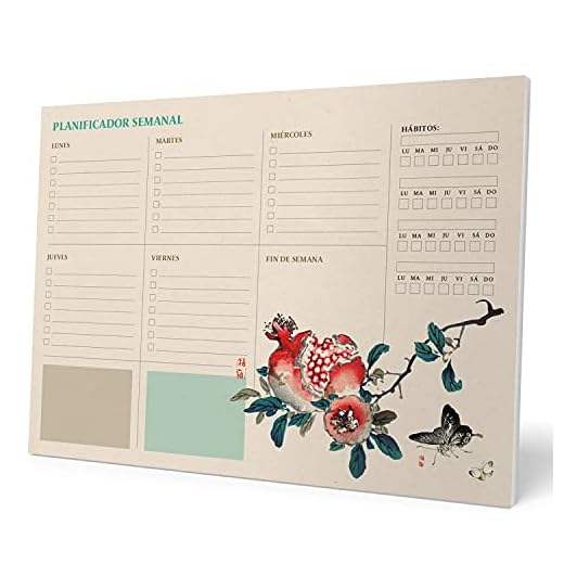 Kokonote Bloc planificador semanal A4 Japanese - Organizador semanal - Planning escritorio, Planificador Japanese, BPSA40034