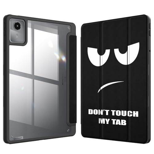 Fintie Funda híbrida con soporte para lápiz para Lenovo Tab M11 (TB330) de 11 pulgadas 2024, funda resistente a los golpes con carcasa rígida transparente en la parte posterior, no para Lenovo Tab P11