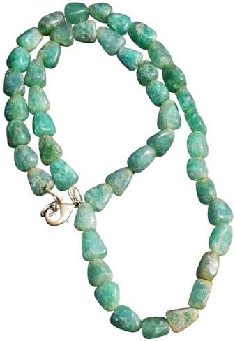 280 Cts Enhanced Single Strand Royal Green Onyx Beaded Women Necklace CHIK_NECKLACE-32348