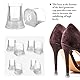 Sibba Absatzschoner Sohle für Schuhe Gummiüberzüge Kissen Körbchen Reparaturset Bodenabsätze Clip Schnellbefestigung Stiefel-Ersatzkappe Hochzeiten Outdoor 4 Größen XS, S, M, L (8 Paare mehrfarbig)