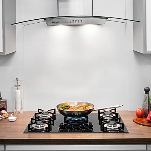 Cooktop Tri-chama Central 5 Bocas Esmaltado Preto a gás - SUGGAR - FG5305VP